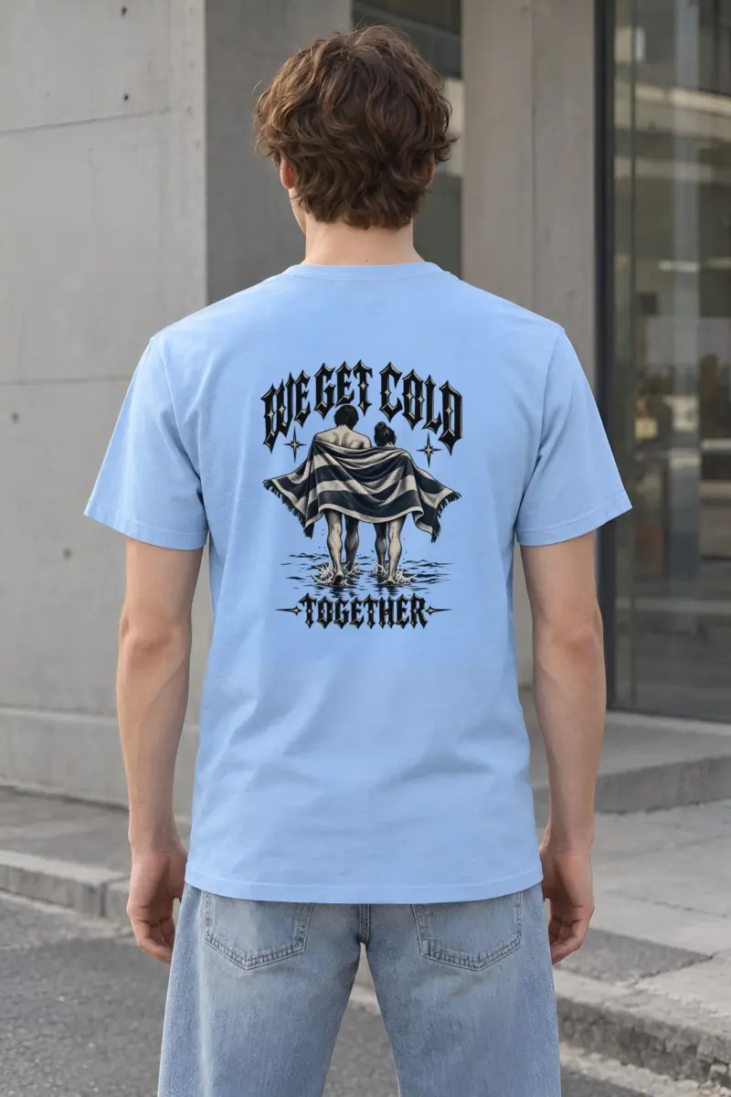 "We Get Cold Together" Heavyweight Unisex Crewneck T-shirt