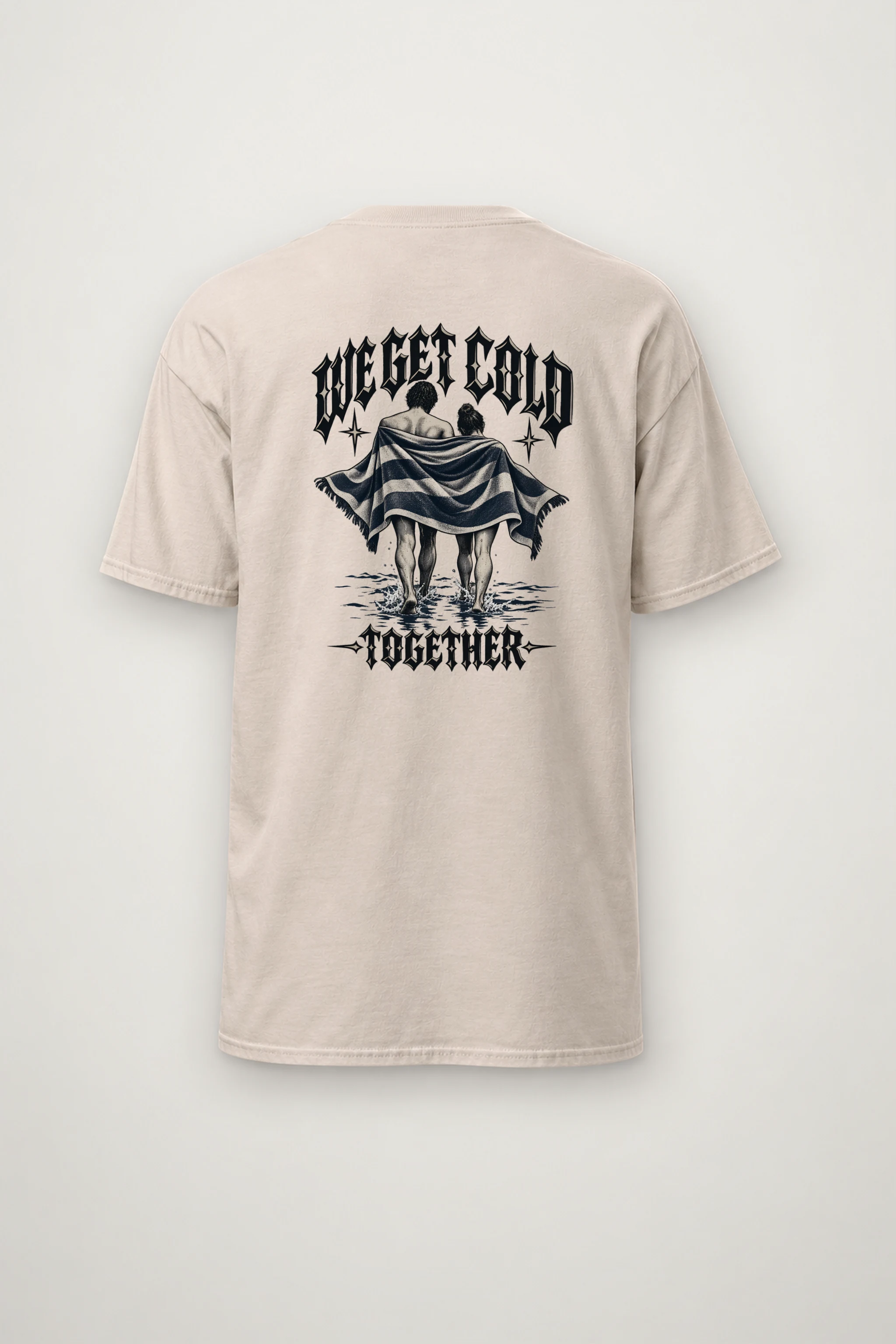 "We Get Cold Together" Heavyweight Unisex Crewneck T-shirt