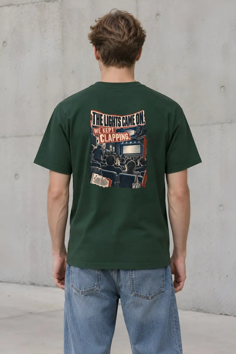 “We Kept Clapping” Heavyweight Unisex Crewneck T-shirt