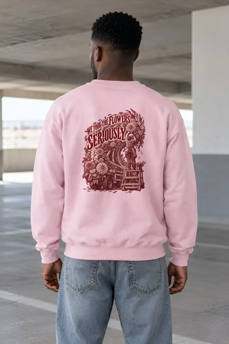 “We Took the Flowers Seriously” Heavy Blend Unisex Crewneck Sweatshirt