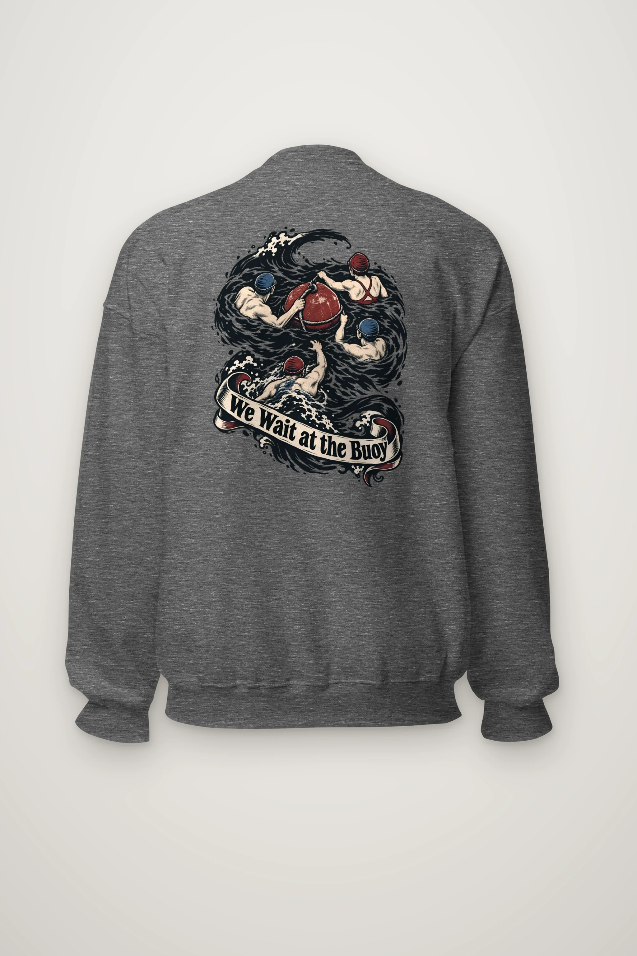 "We Wait at the Buoy" Heavy Blend Unisex Crewneck Sweatshirt