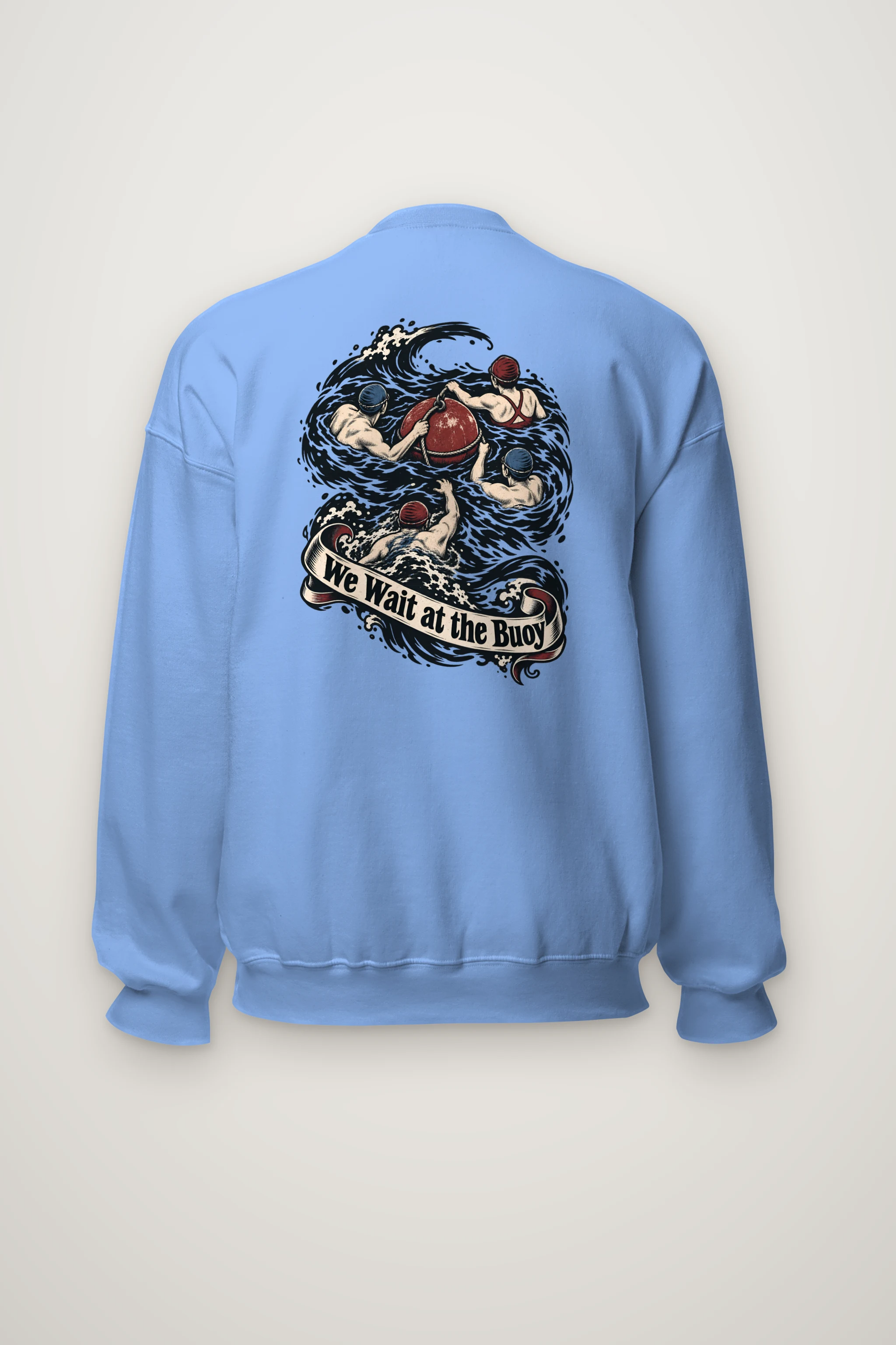 "We Wait at the Buoy" Heavy Blend Unisex Crewneck Sweatshirt