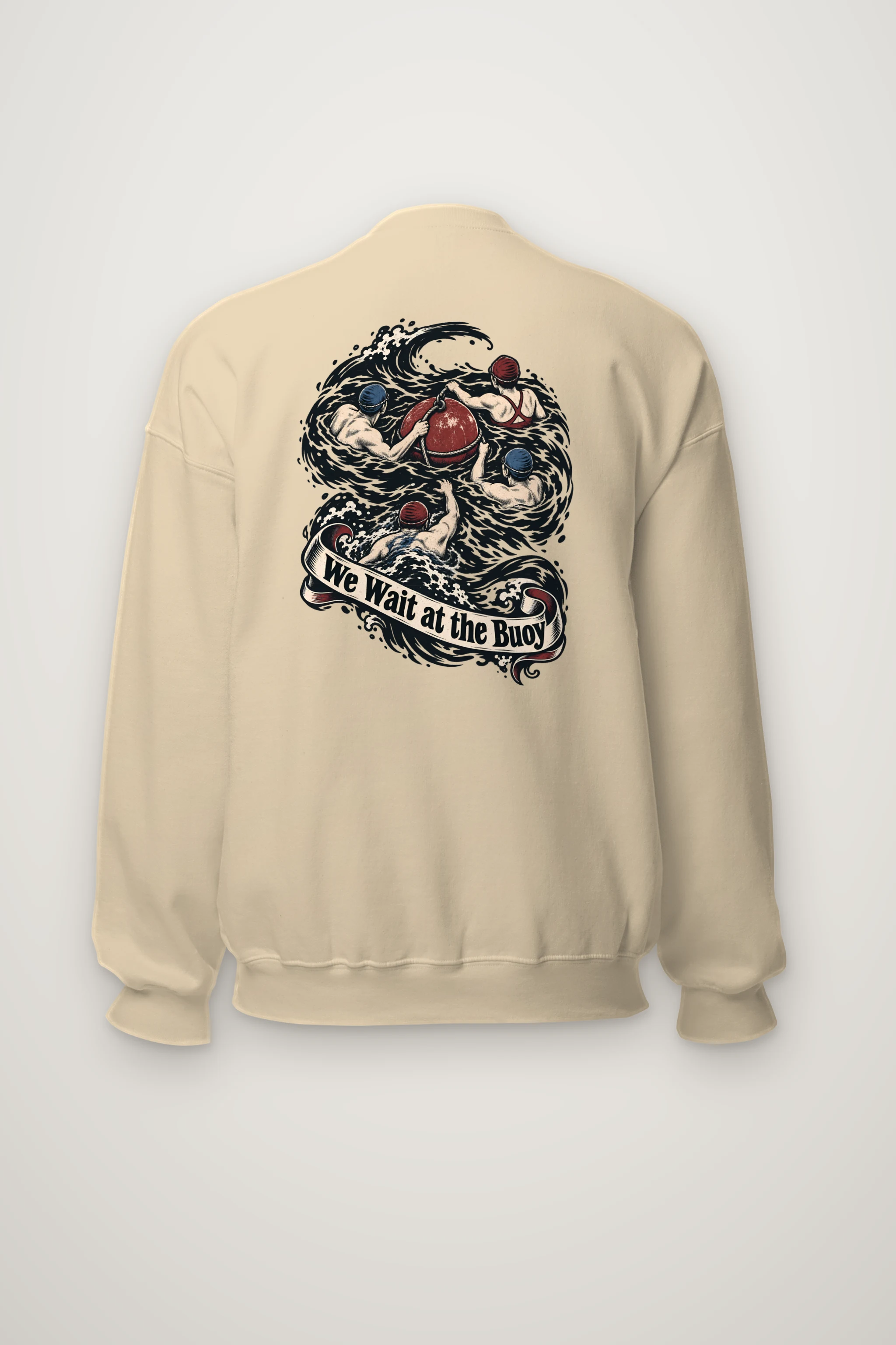 "We Wait at the Buoy" Heavy Blend Unisex Crewneck Sweatshirt