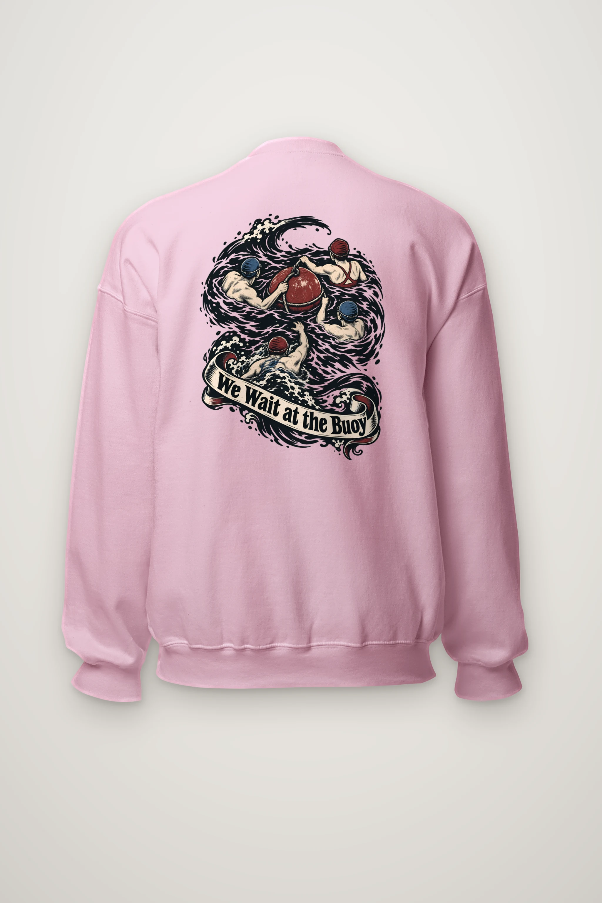 "We Wait at the Buoy" Heavy Blend Unisex Crewneck Sweatshirt