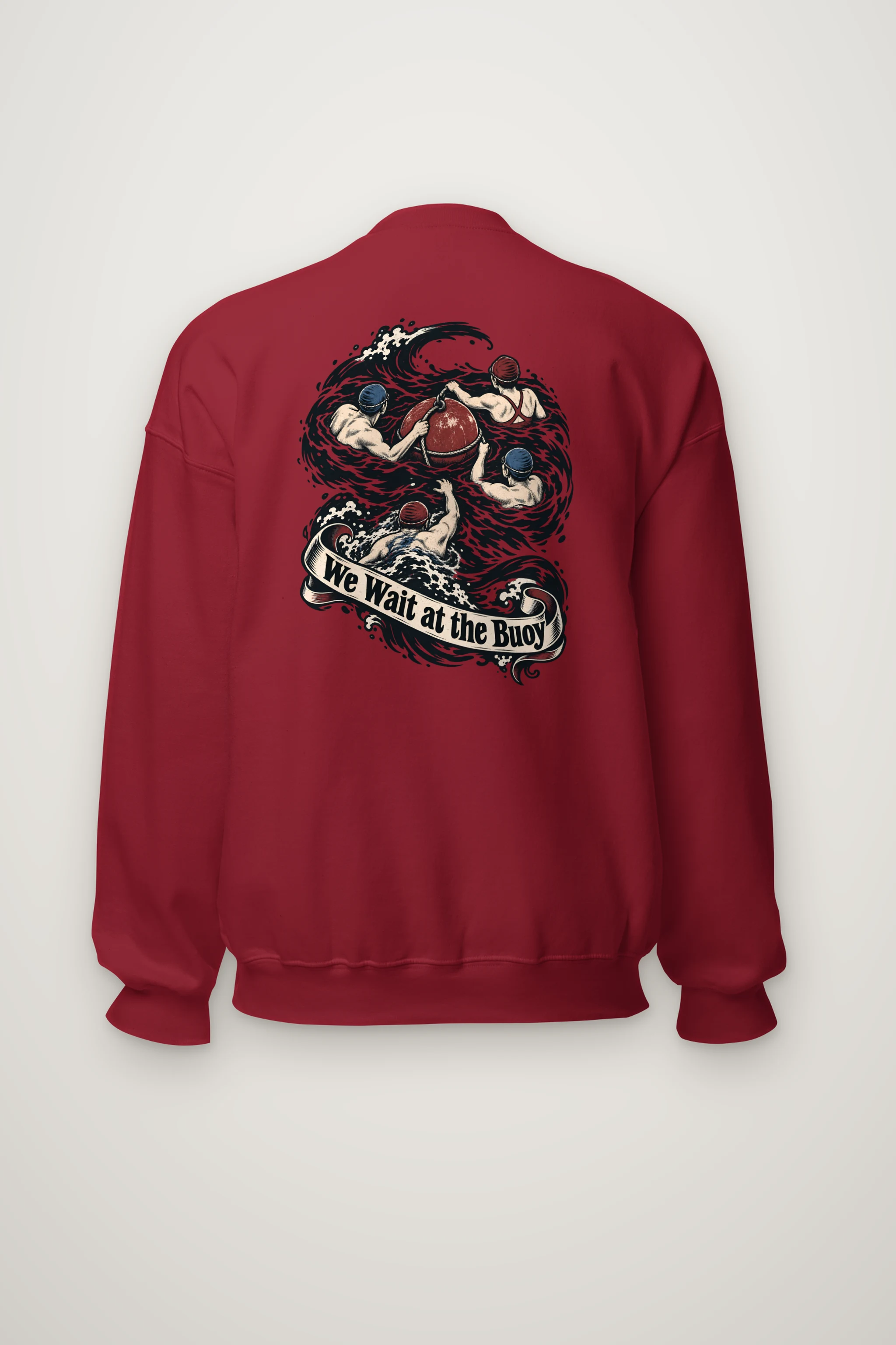 "We Wait at the Buoy" Heavy Blend Unisex Crewneck Sweatshirt