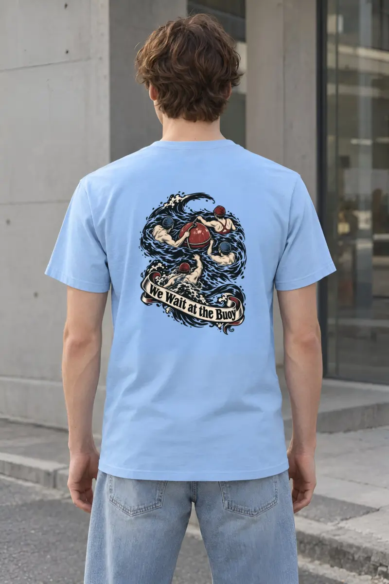 "We Wait at the Buoy" Heavyweight Unisex Crewneck T-shirt