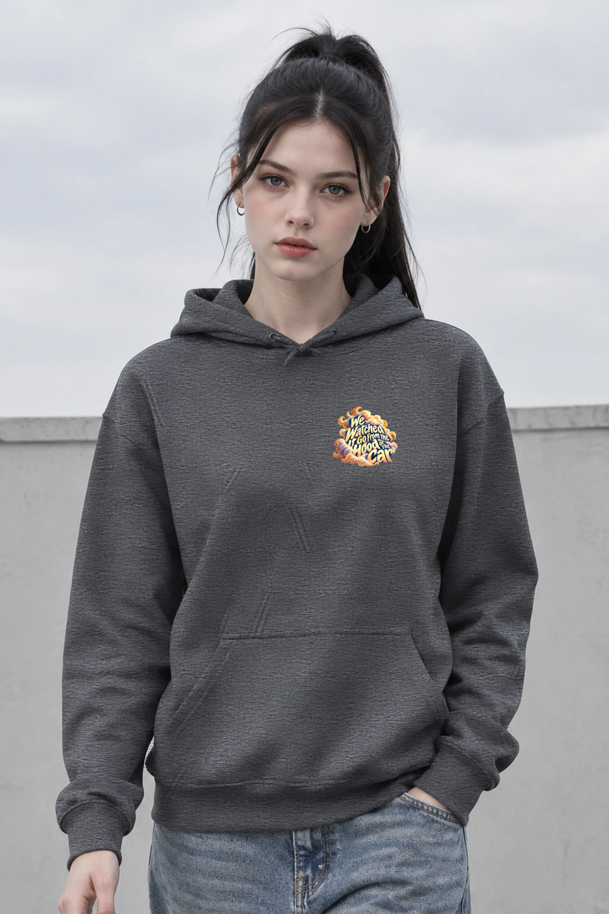 "We Watched It Go" Heavy Blend Unisex Pullover Hoodie