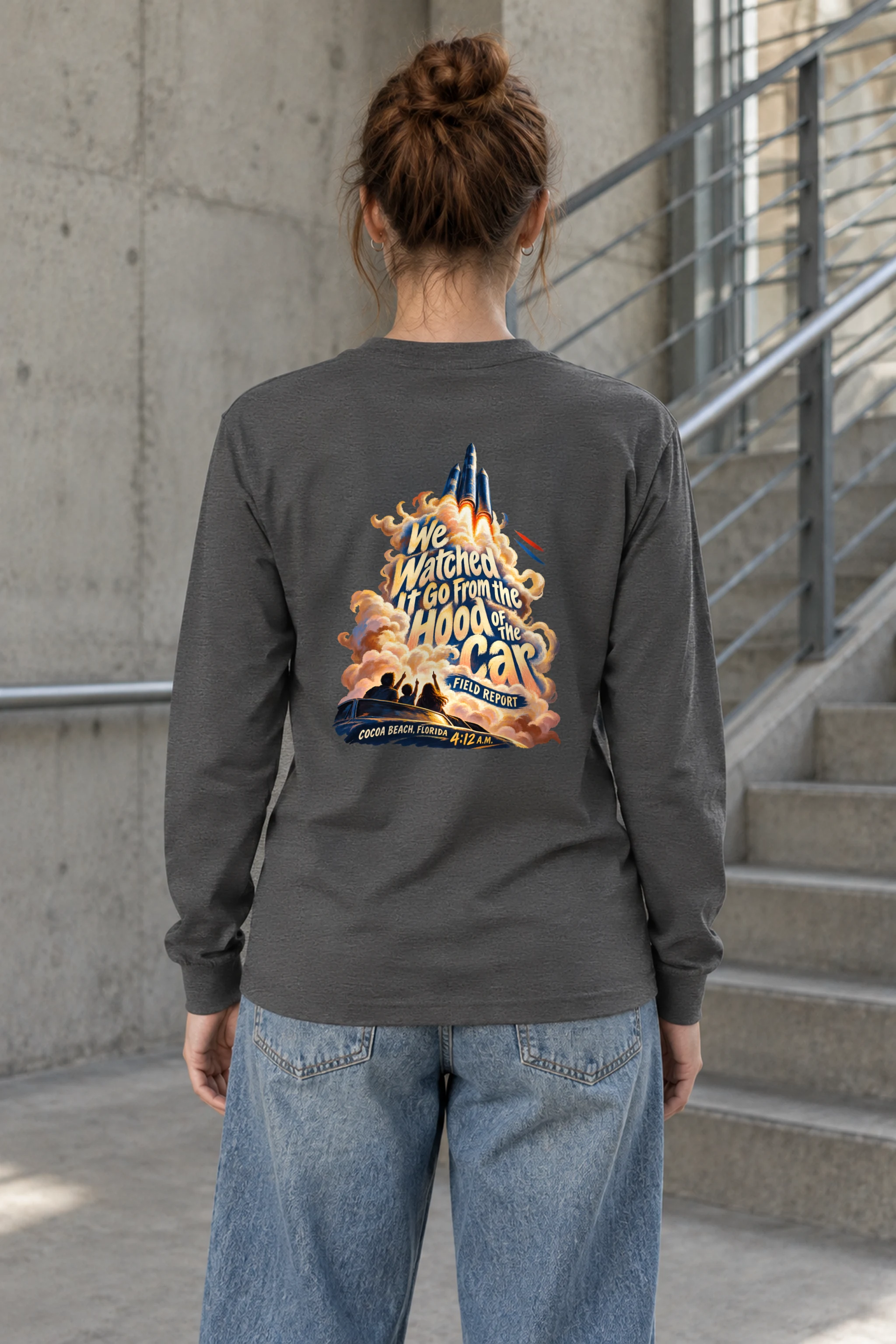 "We Watched It Go" Unisex Longsleeve T-shirt