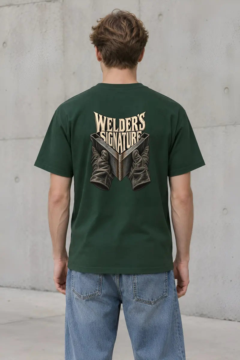 "Welder's Signature" Heavyweight Unisex Crewneck T-shirt