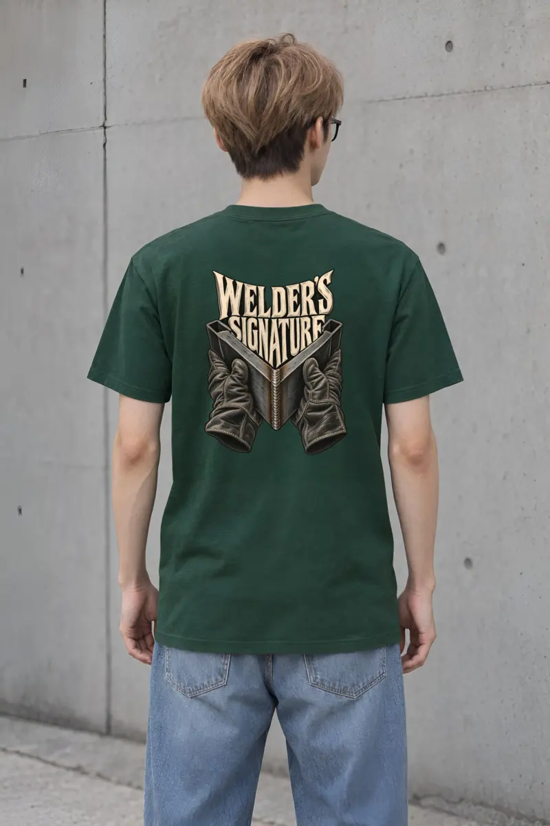 “Welder’s Signature” Heavyweight Unisex Crewneck T-shirt