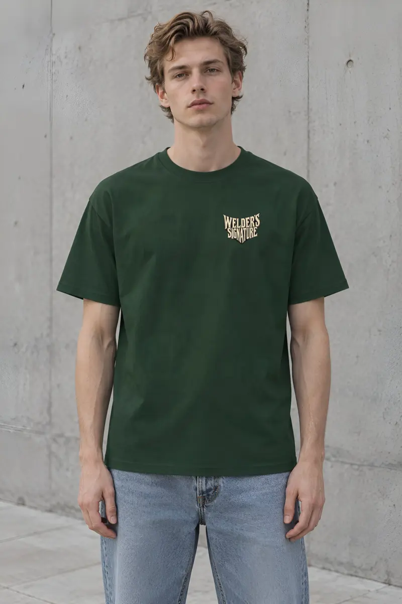 "Welder's Signature" Heavyweight Unisex Crewneck T-shirt