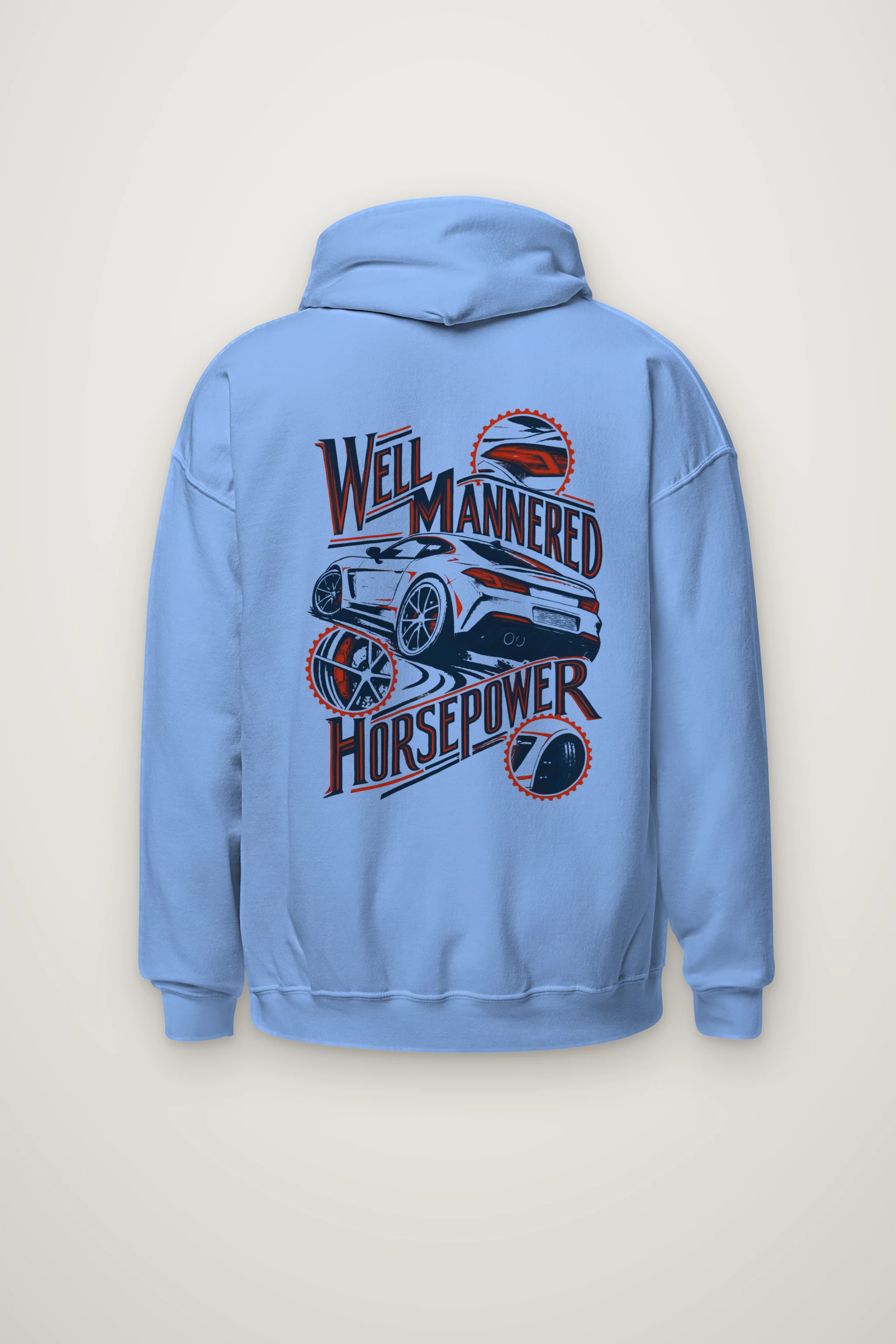 "Well Mannered Horsepower" Heavy Blend Unisex Pullover Hoodie