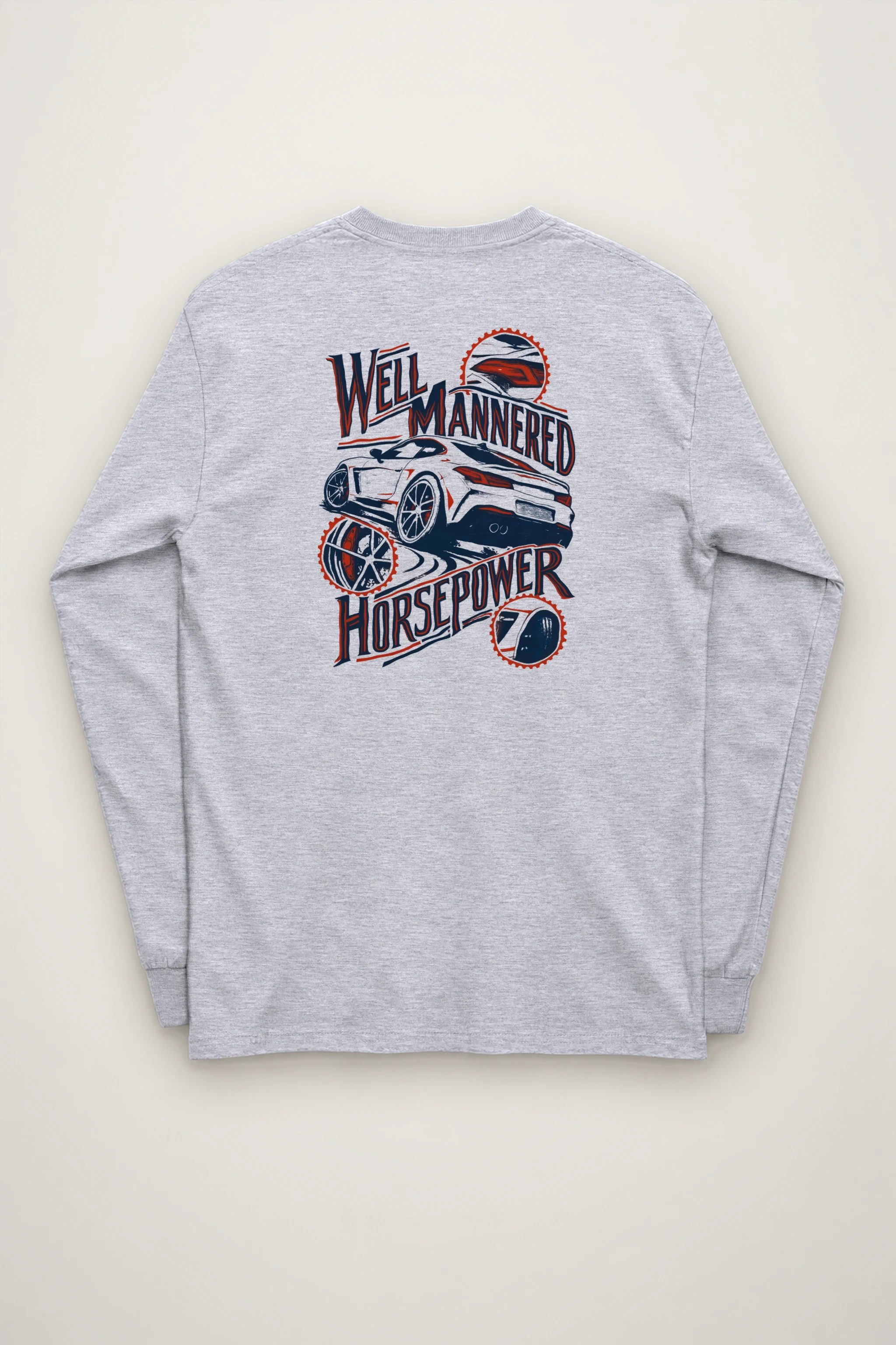 "Well Mannered Horsepower" Unisex Longsleeve T-shirt