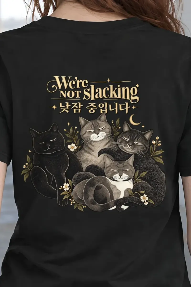 "We’re Not Slacking" Heavyweight Unisex Crewneck T-shirt