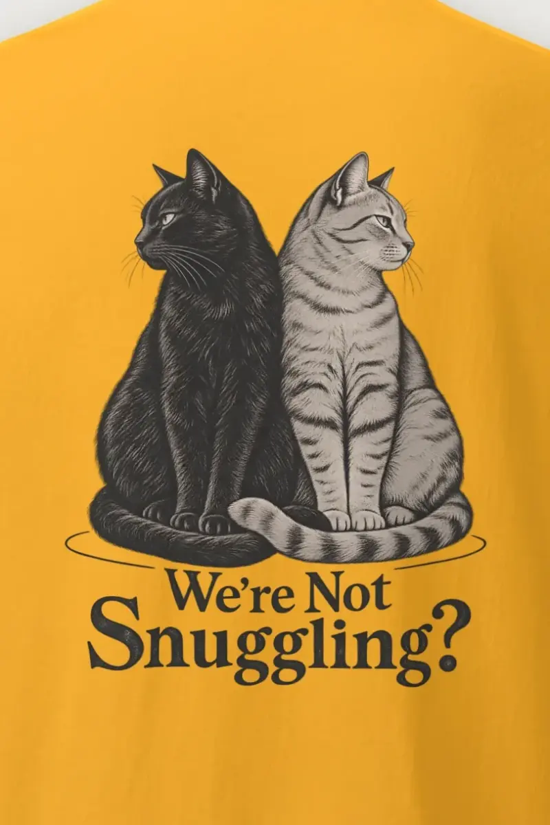 "We’re Not Snuggling?" Heavyweight Unisex Crewneck T-shirt