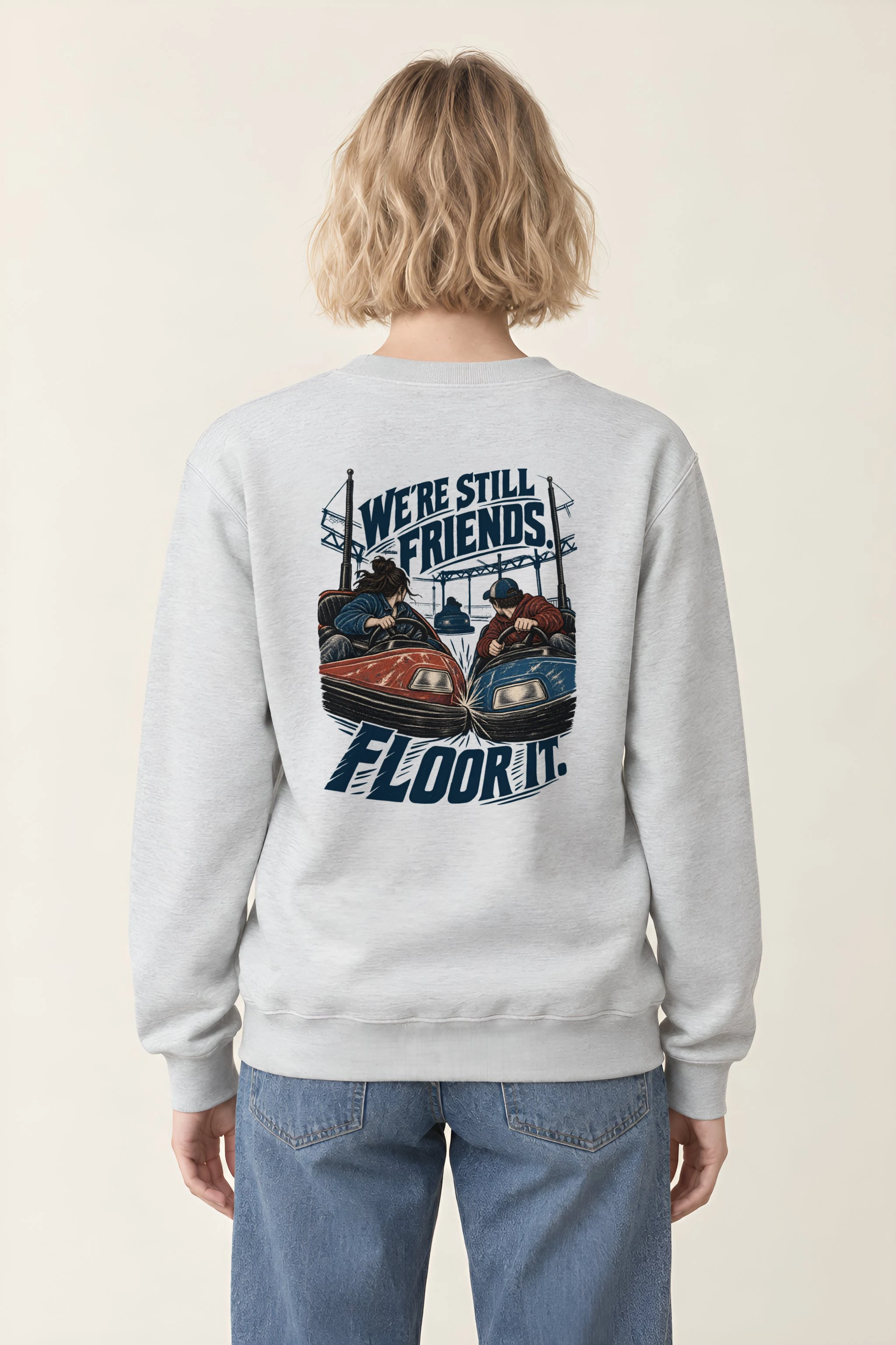 "We're Still Friends Floor It" Heavy Blend Unisex Crewneck Sweatshirt