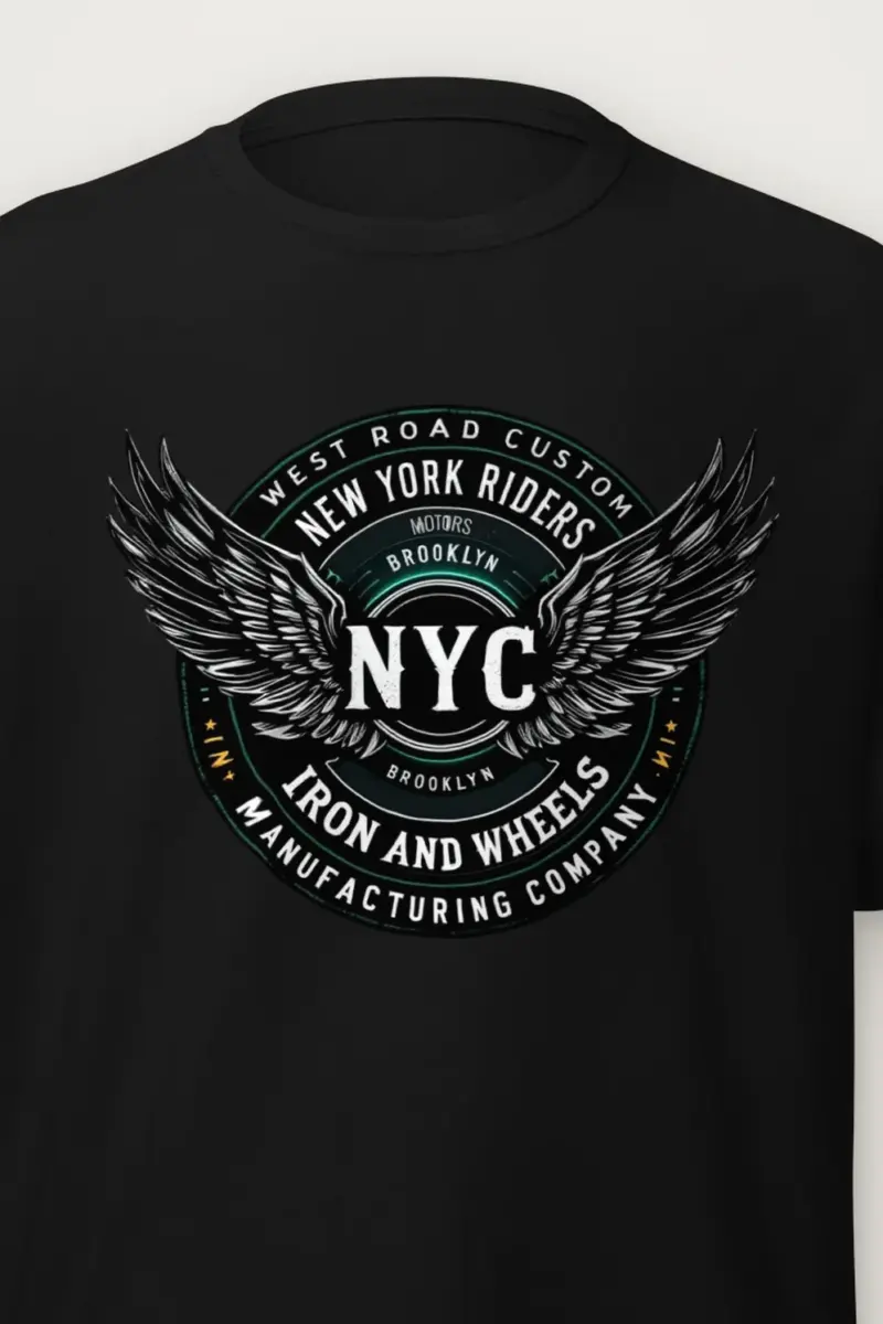 "West Road Riders" Heavyweight Unisex Crewneck T-shirt