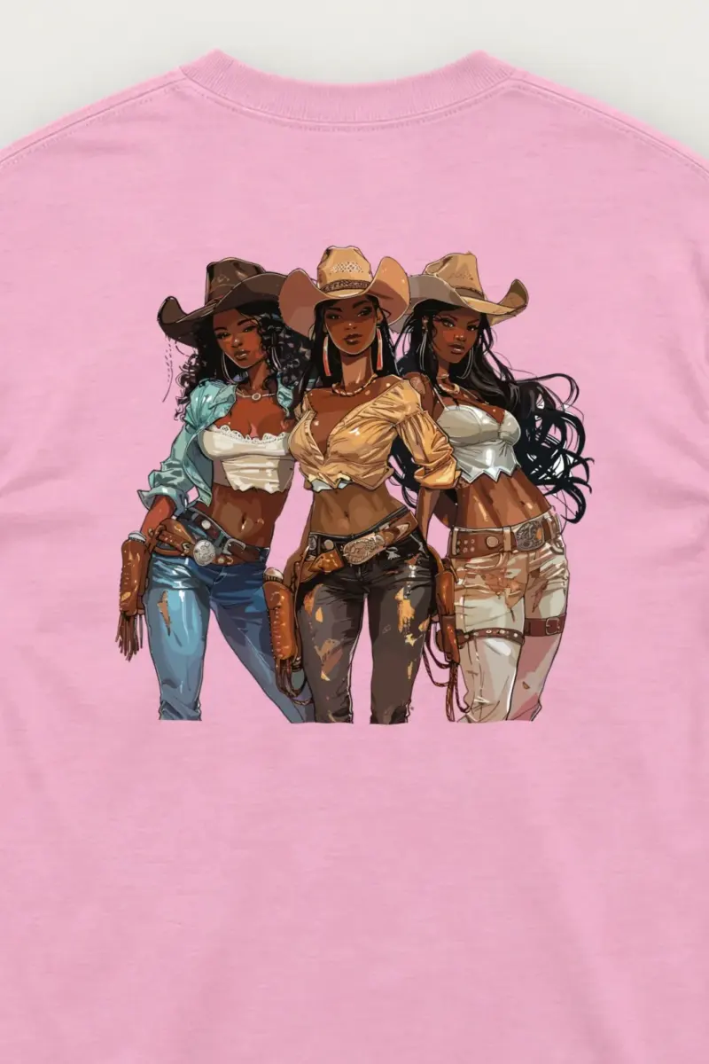 "Western Cowgirl Trio" Unisex Longsleeve T-shirt