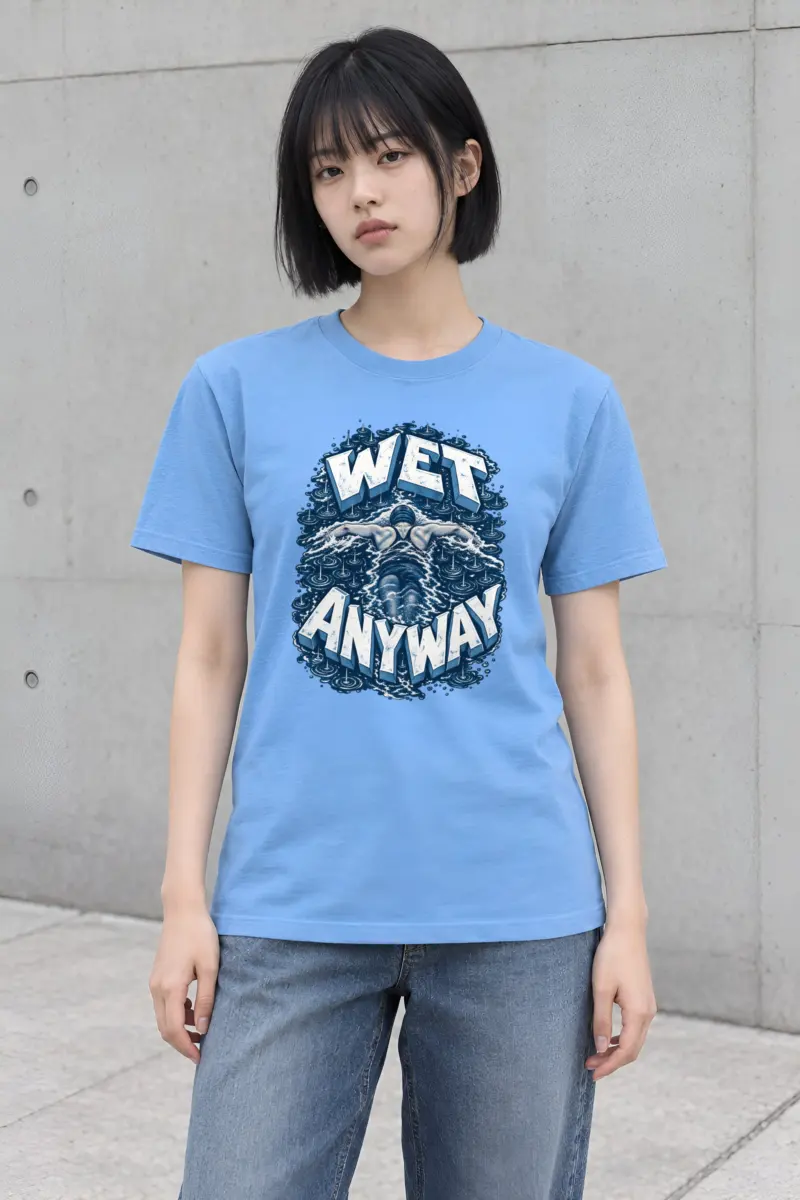 "Wet Anyway" Heavyweight Unisex Crewneck T-shirt