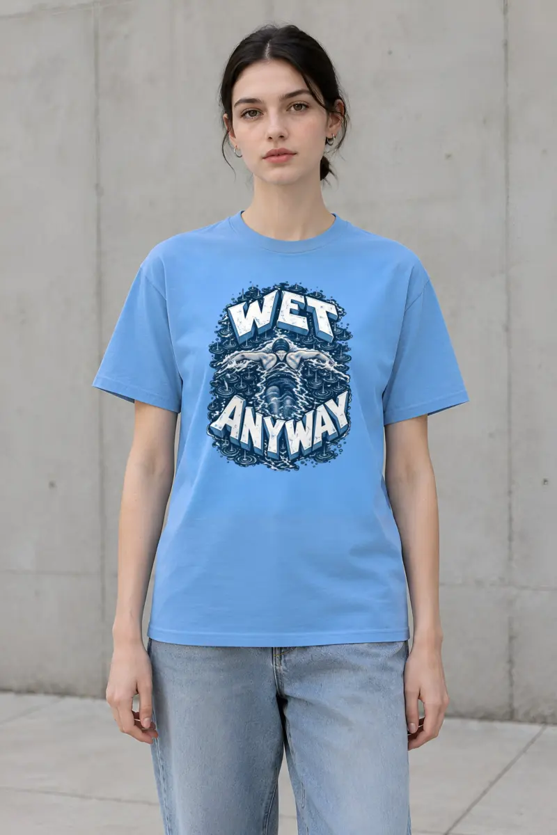 "Wet Anyway" Heavyweight Unisex Crewneck T-shirt