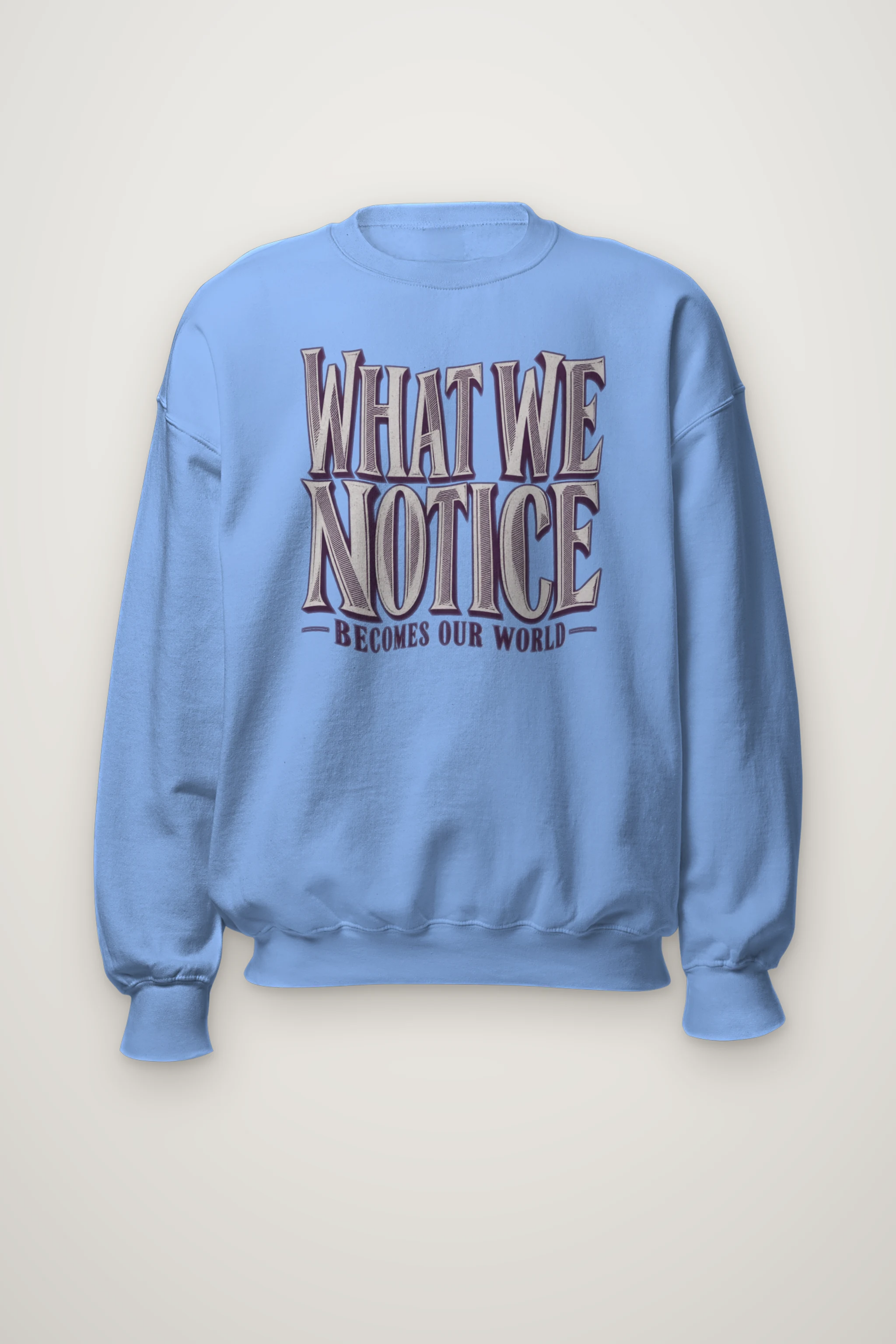 "What We Notice" Heavy Blend Unisex Crewneck Sweatshirt
