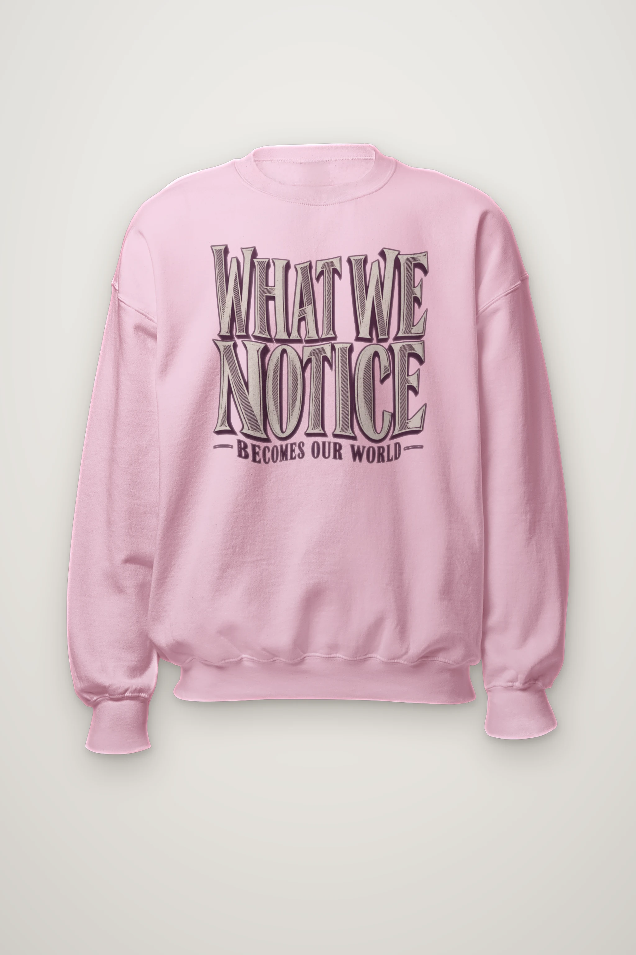 "What We Notice" Heavy Blend Unisex Crewneck Sweatshirt