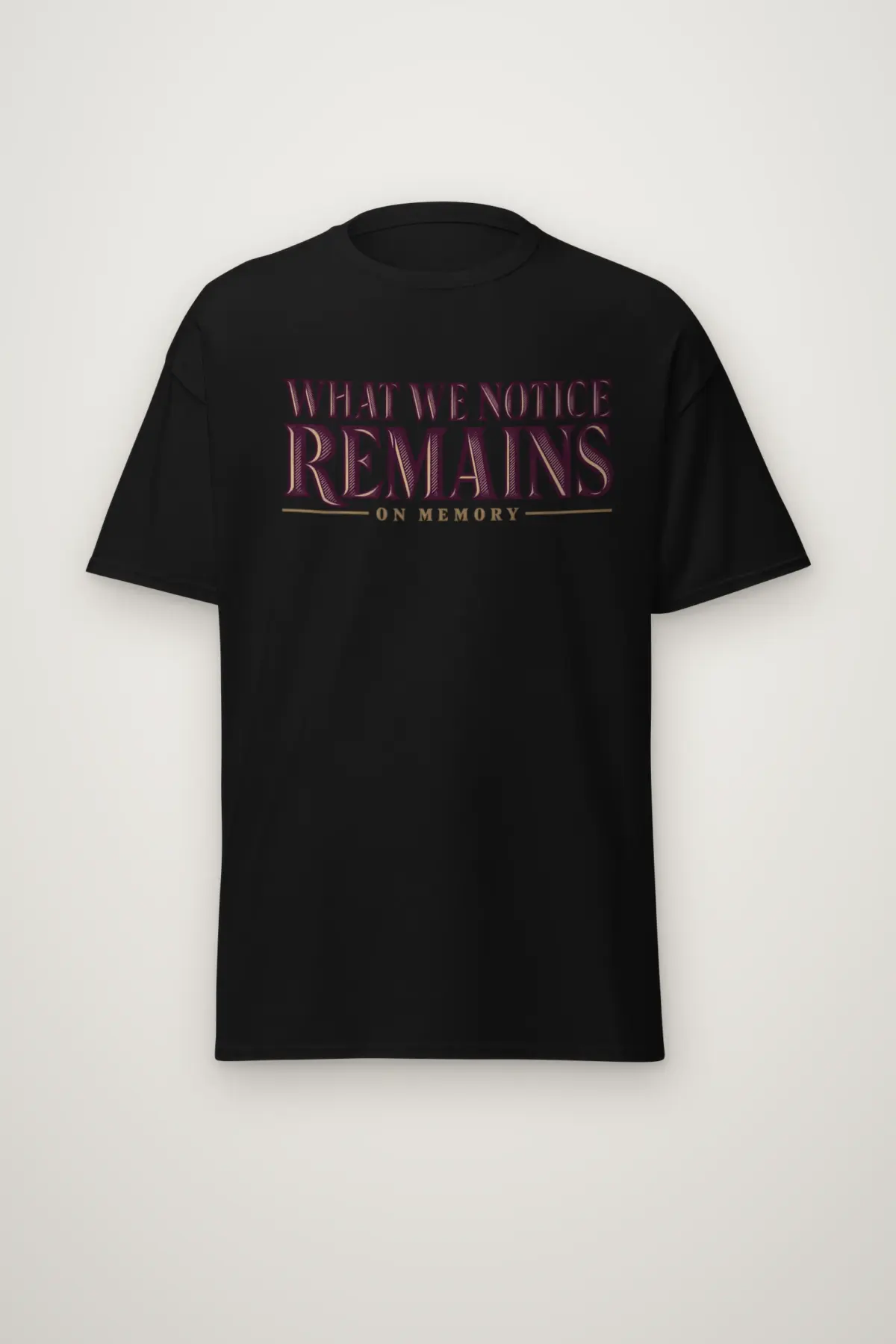 "What We Notice Remains" Heavyweight Unisex Crewneck T-shirt