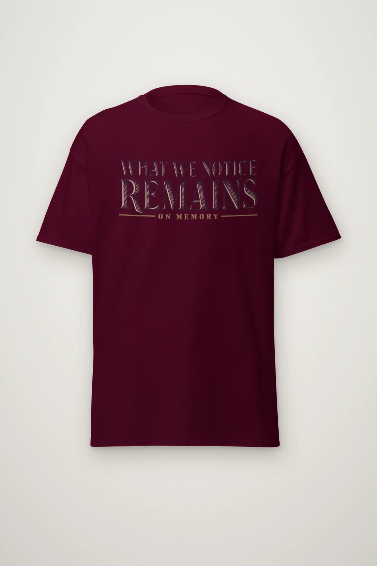 "What We Notice Remains" Heavyweight Unisex Crewneck T-shirt