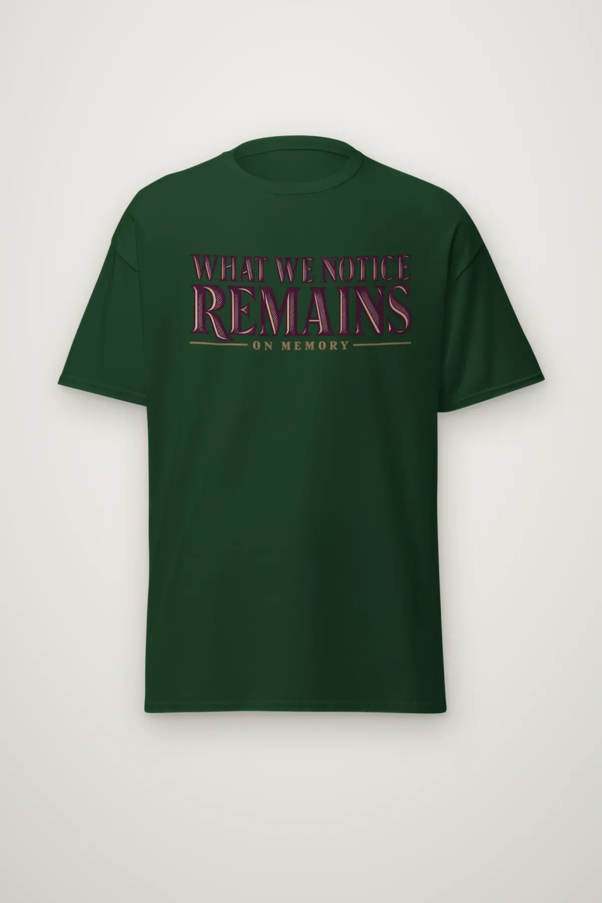 "What We Notice Remains" Heavyweight Unisex Crewneck T-shirt
