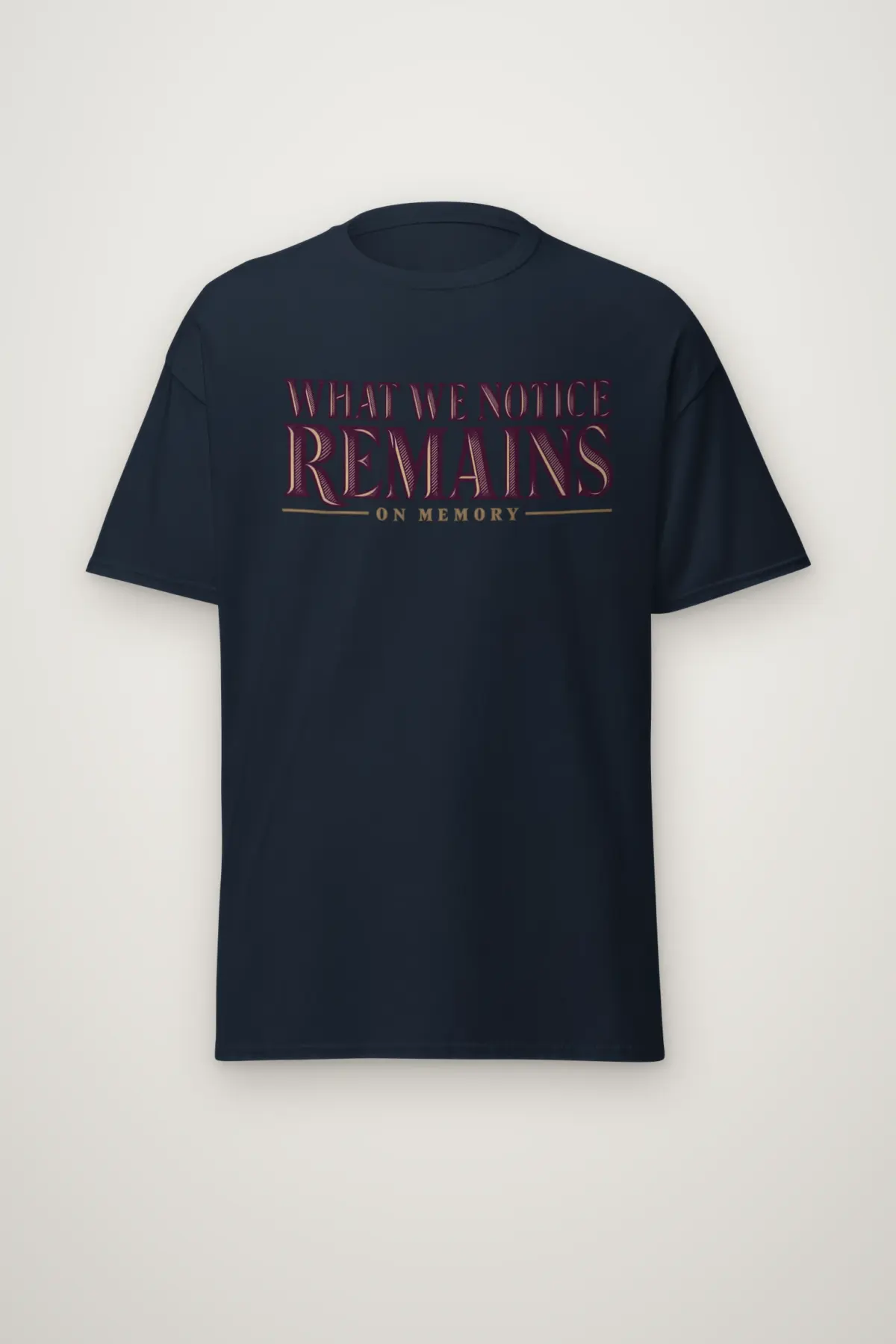 "What We Notice Remains" Heavyweight Unisex Crewneck T-shirt