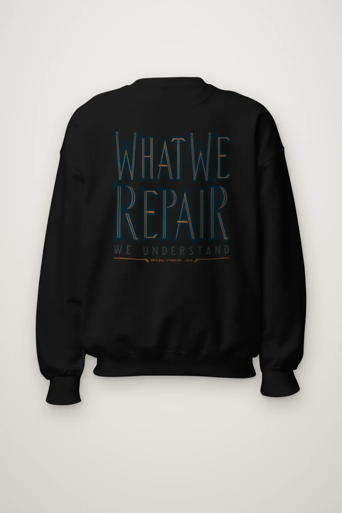 "What We Repair We Understand" Heavy Blend Unisex Crewneck Sweatshirt