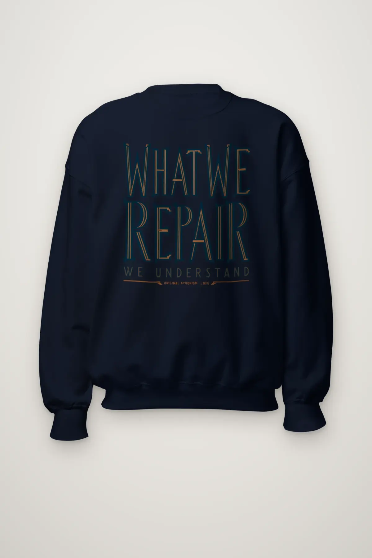 "What We Repair We Understand" Heavy Blend Unisex Crewneck Sweatshirt
