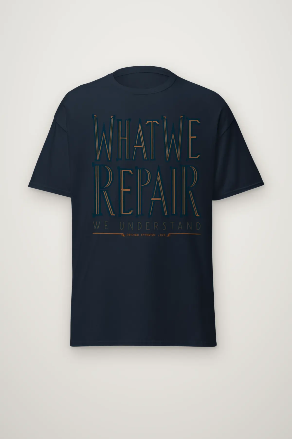 "What We Repair We Understand" Heavyweight Unisex Crewneck T-shirt