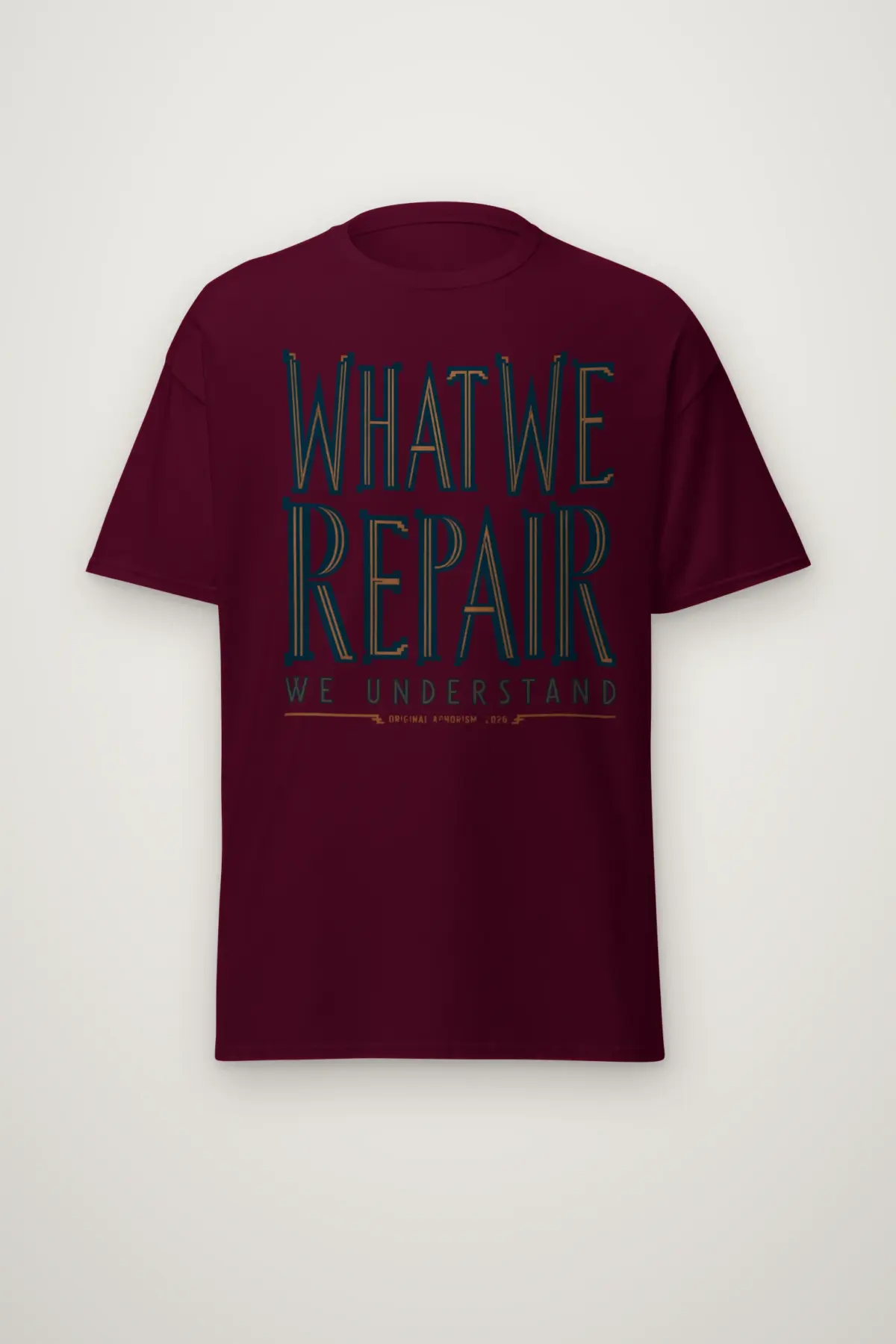 "What We Repair We Understand" Heavyweight Unisex Crewneck T-shirt