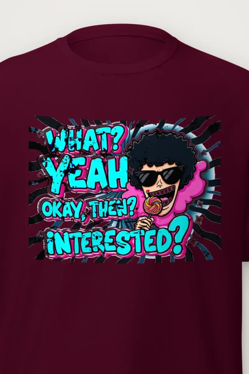 "What? Yeah Okay" Heavyweight Unisex Crewneck T-shirt