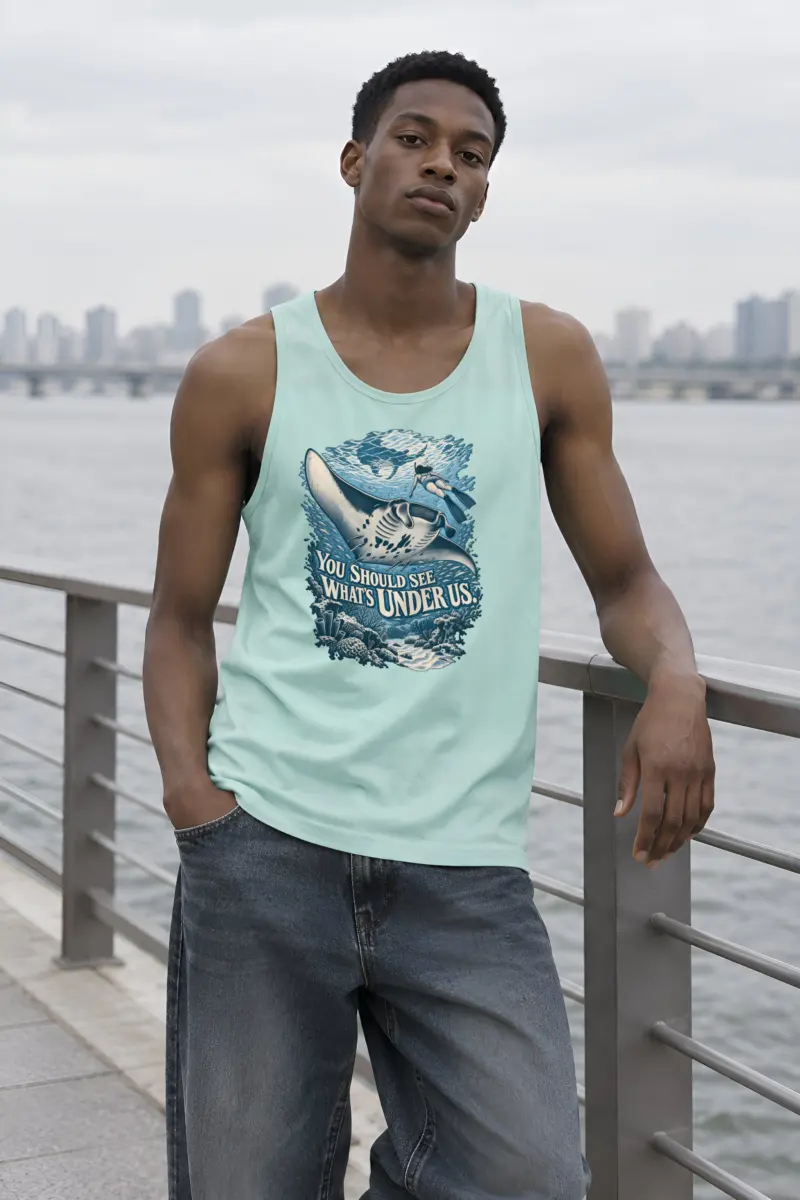 "What's Under Us" Unisex Jersey Tank