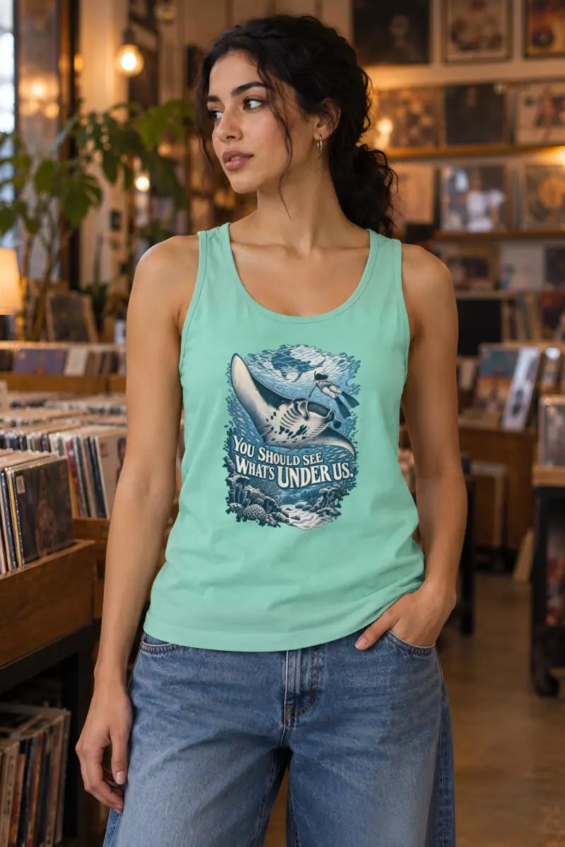 "What's Under Us" Unisex Jersey Tank