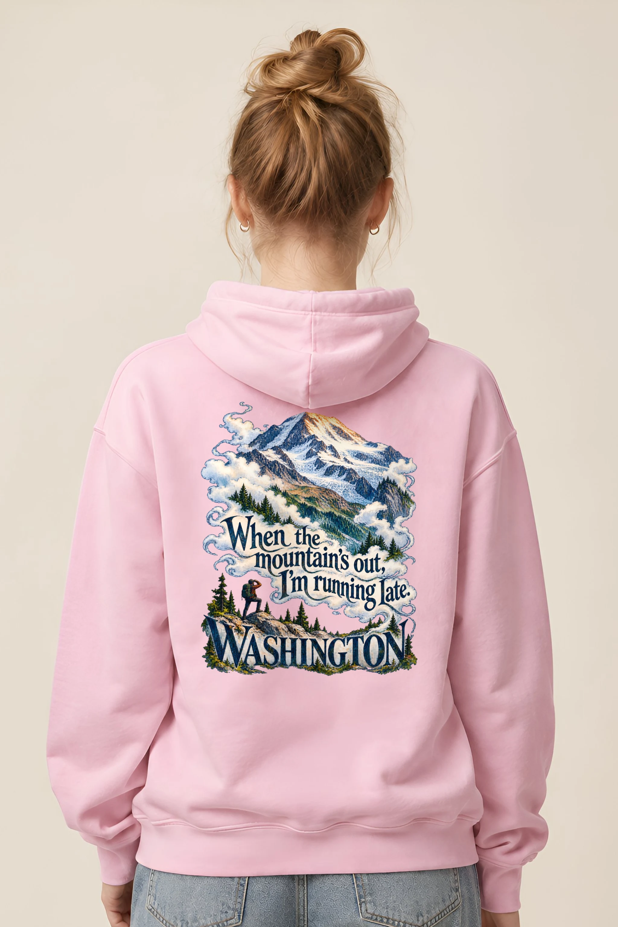 "When the Mountain's Out" Unisex Pullover Hoodie