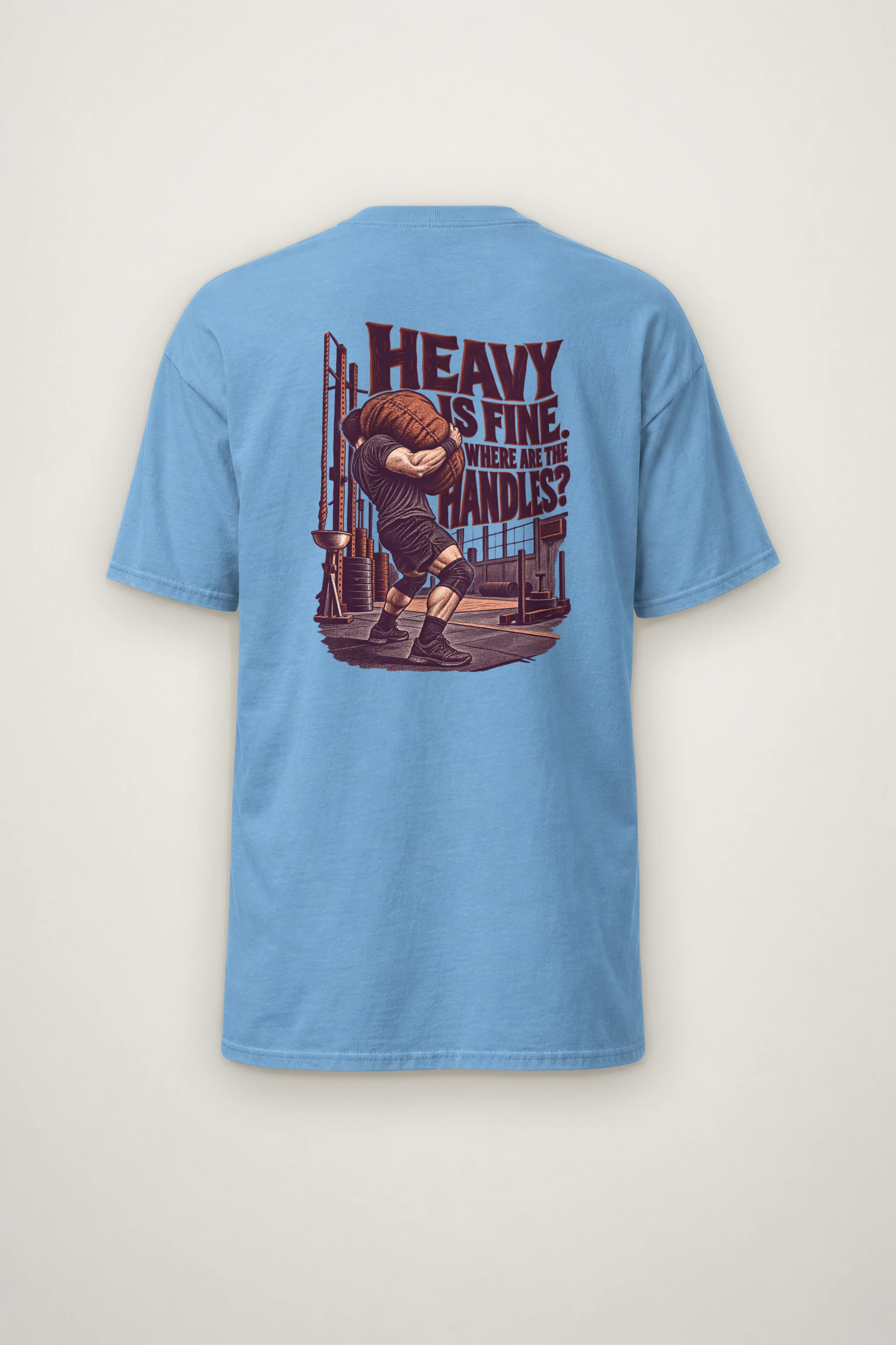 "Where Are the Handles?" Heavyweight Unisex Crewneck T-shirt