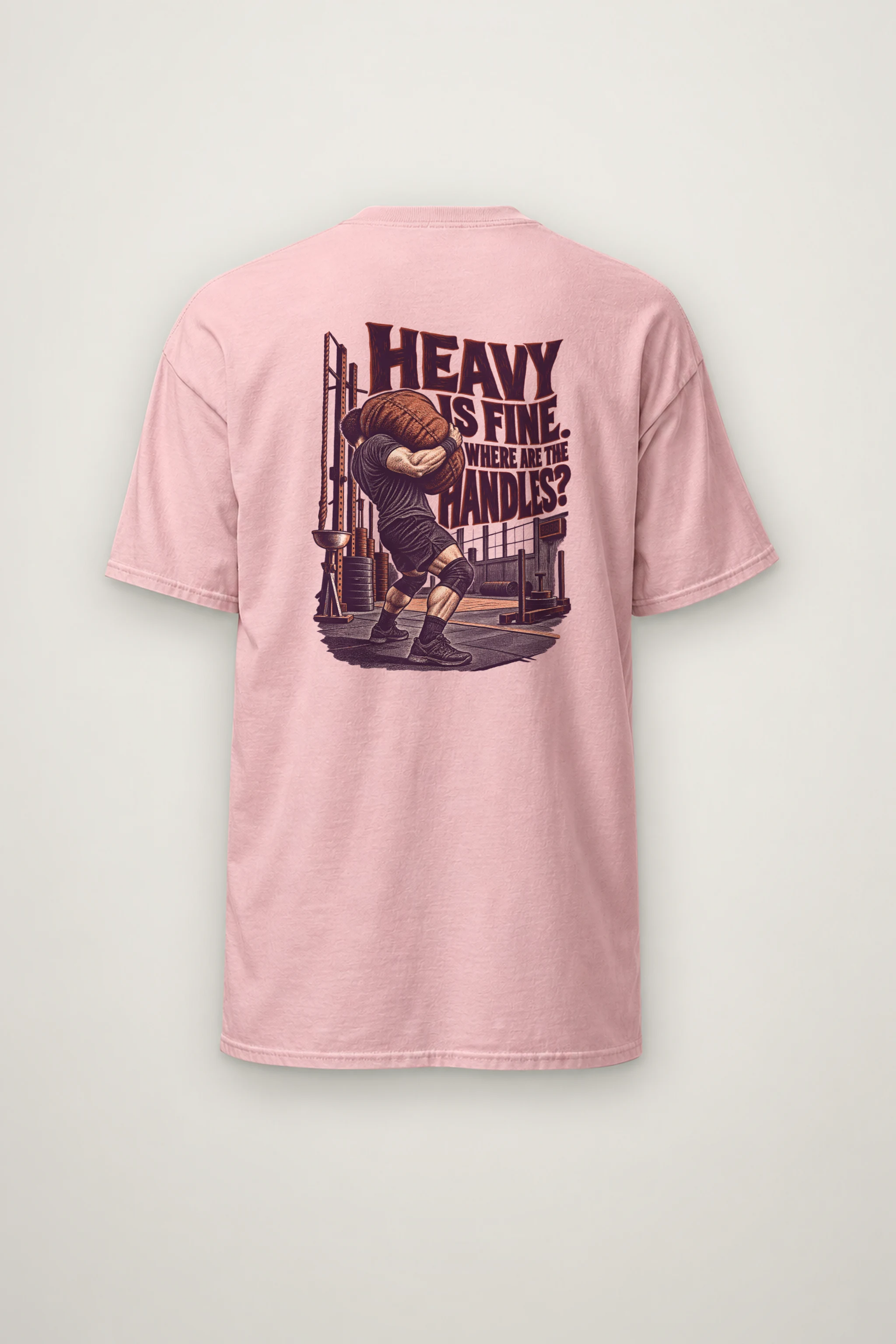"Where Are the Handles?" Heavyweight Unisex Crewneck T-shirt