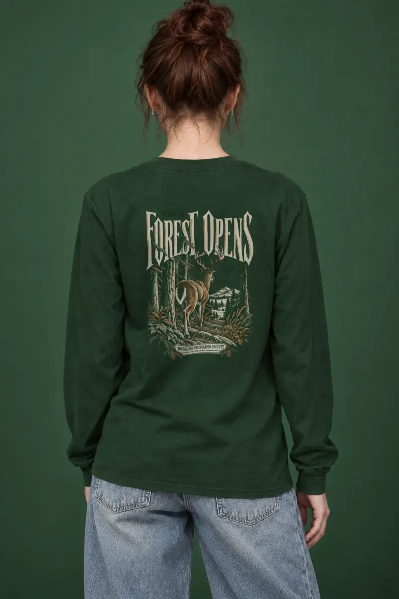 "Where the Forest Opens" Unisex Longsleeve T-shirt