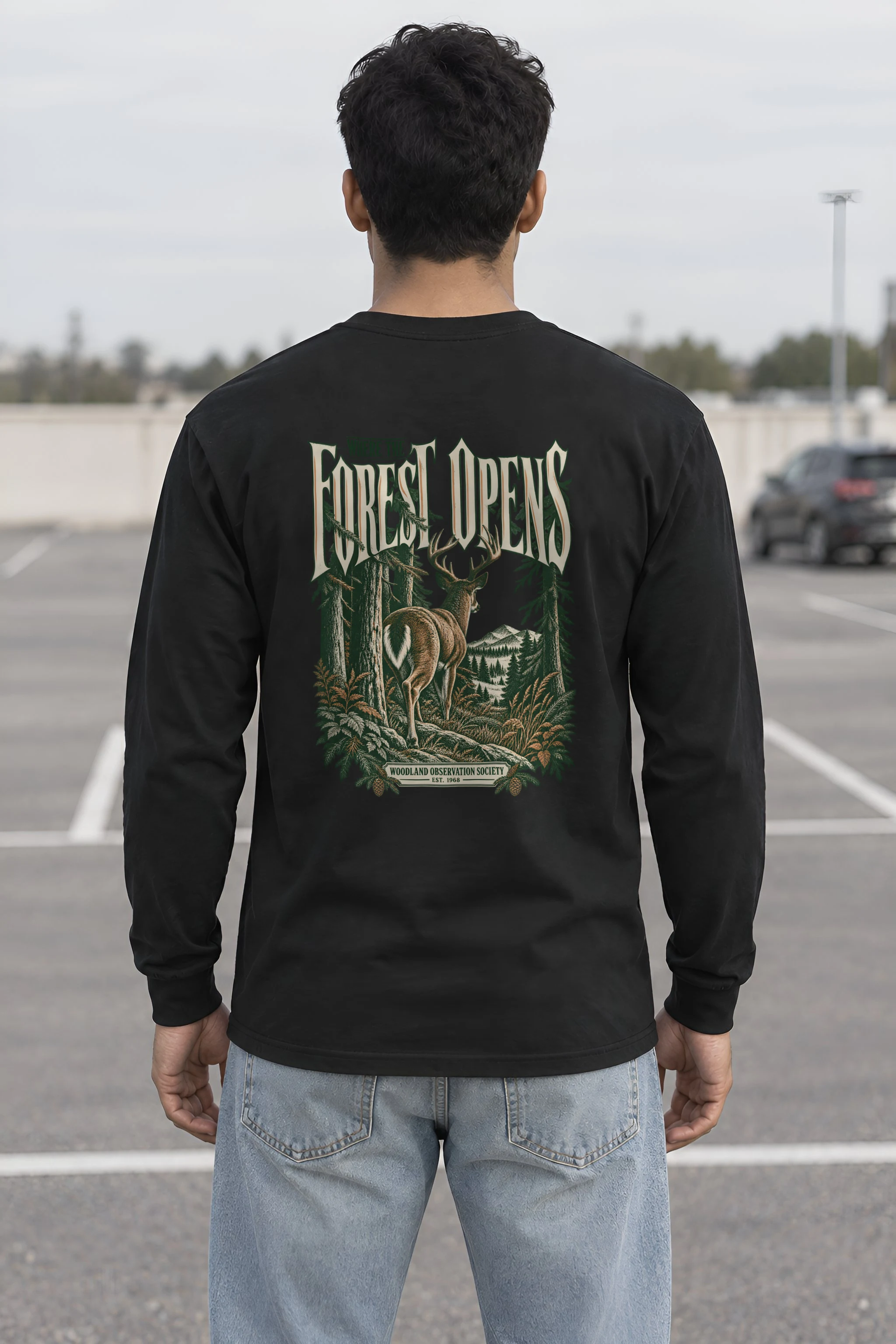 "Where the Forest Opens" Unisex Longsleeve T-shirt