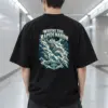 "Where the Rapids Narrow" Men's Oversized Heavyweight Crewneck T-Shirt
