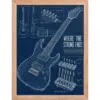 "Where the String Ends" Premium Wooden Framed Poster