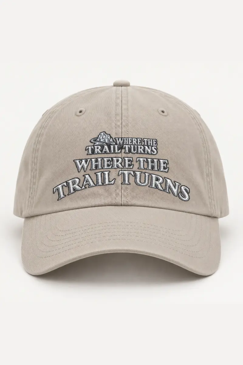 "Where The Trail Turns" Classic Dad Hat · Embroidered