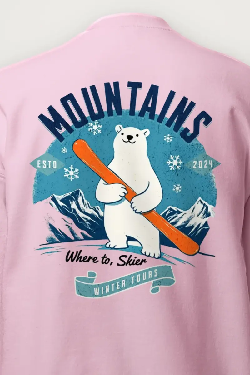 "Where To, Skier" Heavy Blend Unisex Crewneck Sweatshirt