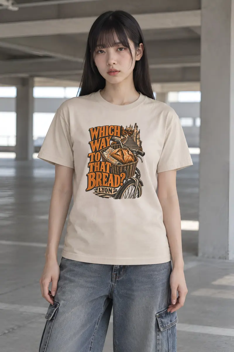 "Which Way to That Bread?" Heavyweight Unisex Crewneck T-shirt