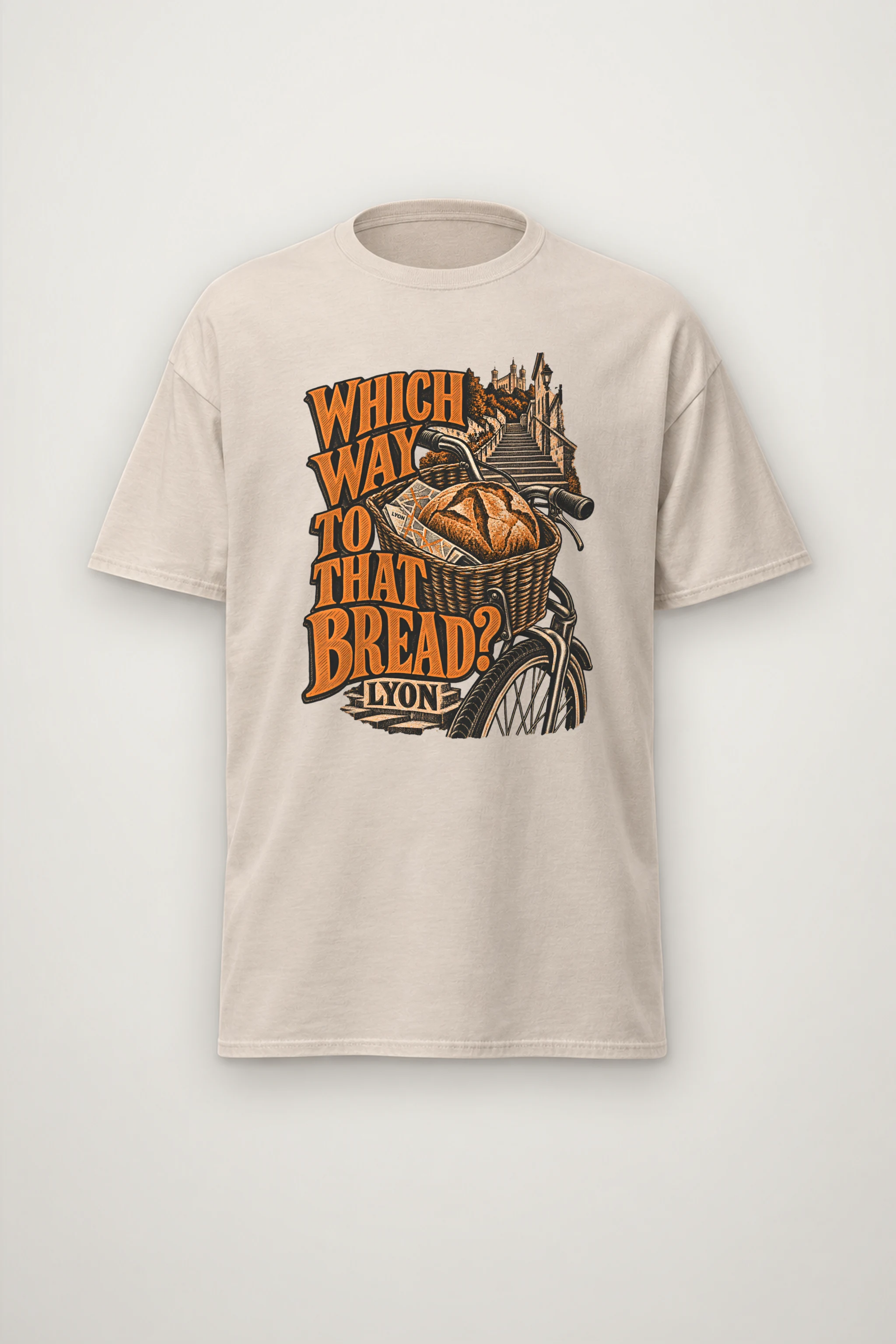 "Which Way to That Bread?" Heavyweight Unisex Crewneck T-shirt
