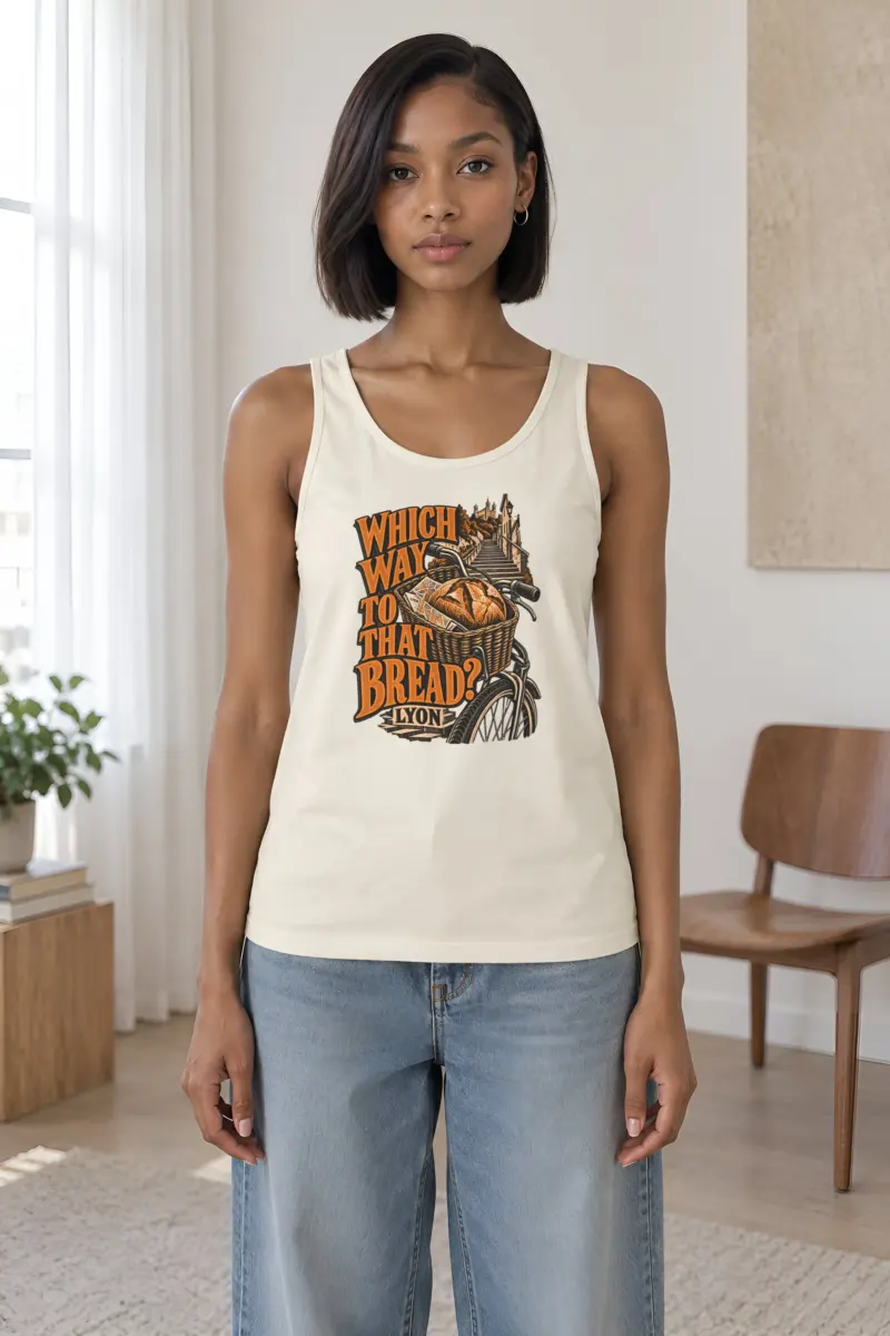 "Which Way To That Bread?" Unisex Jersey Tank