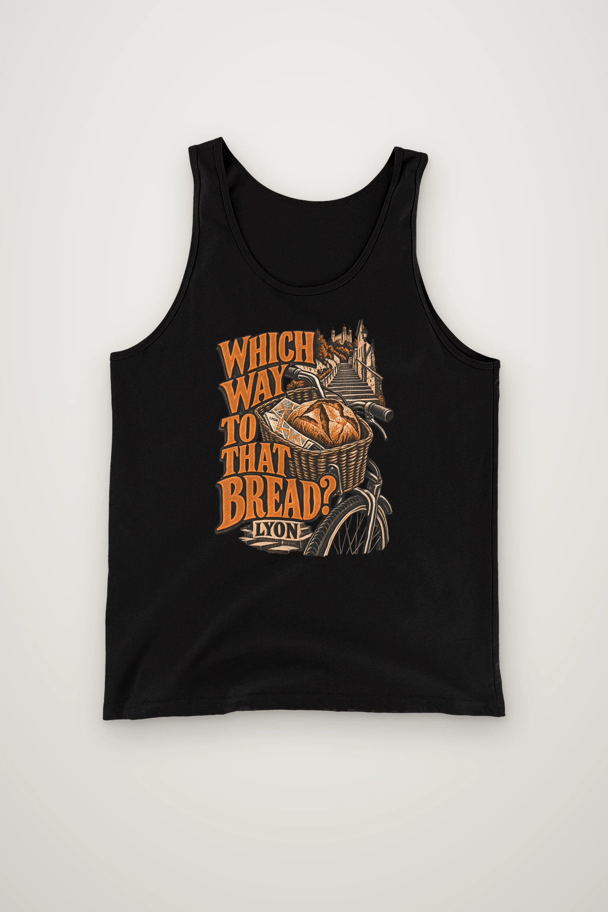 "Which Way To That Bread?" Unisex Jersey Tank